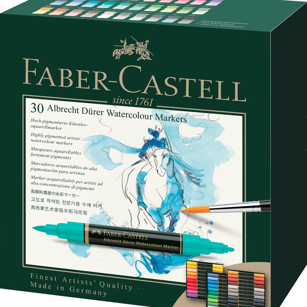 FABER-CASTELL - Marcadores Acuarelables A.Dürer Faber-Castell x30 Colores