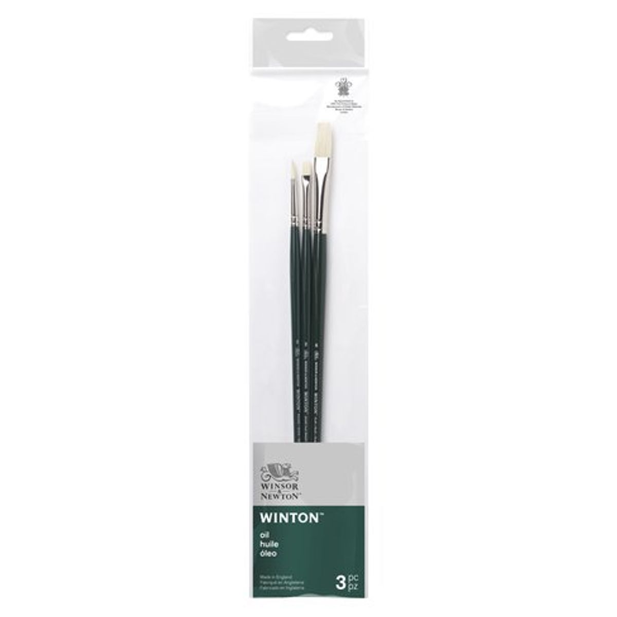 WINSOR AND NEWTON - Set 3 Pinceles Cotman Winsor & Newton Mango Largo V2
