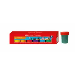 FABER-CASTELL - Témpera estuche x12 15ml