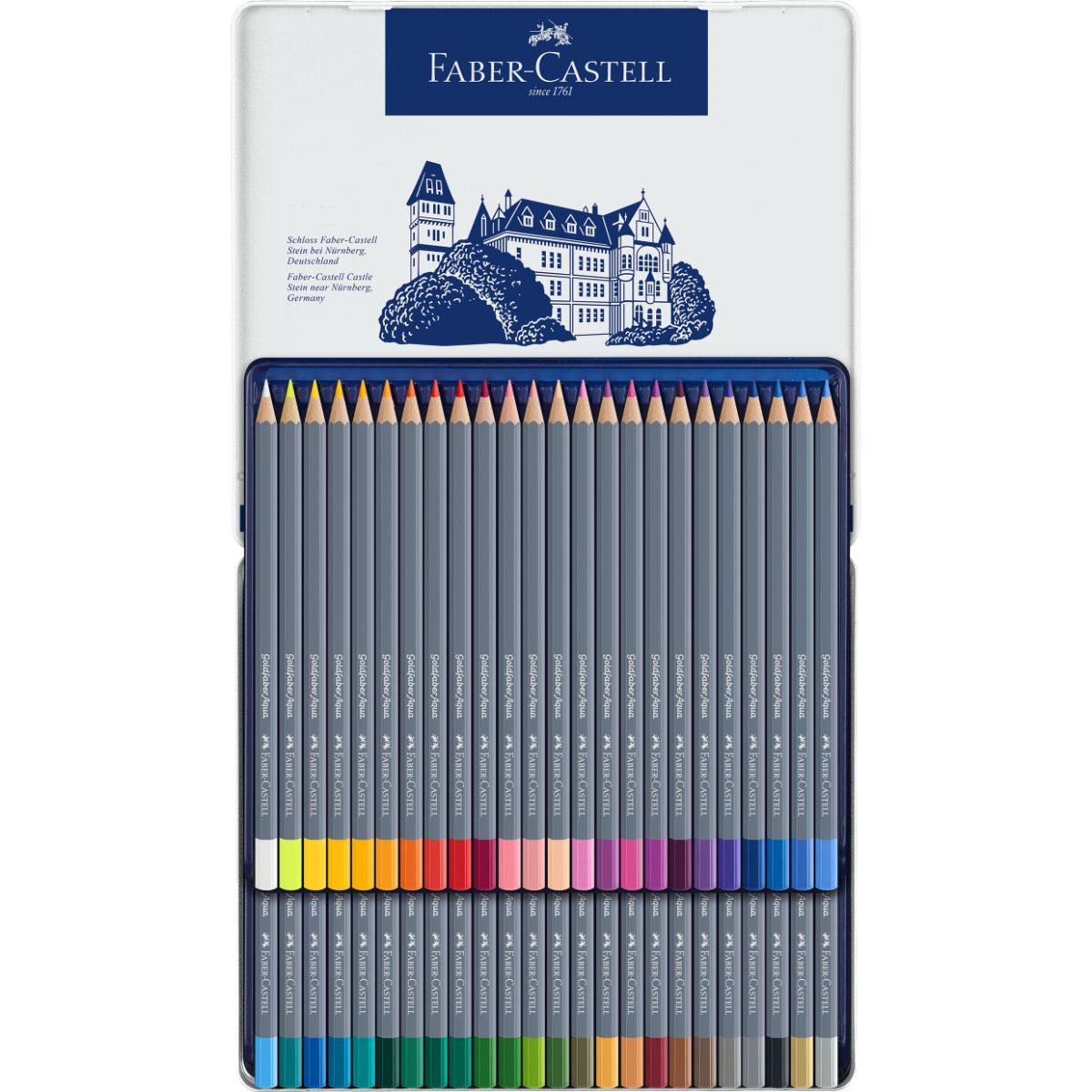 FABER-CASTELL - Lápiz Acuarelable Goldfaber Lata Faber-Castell x48 Colores