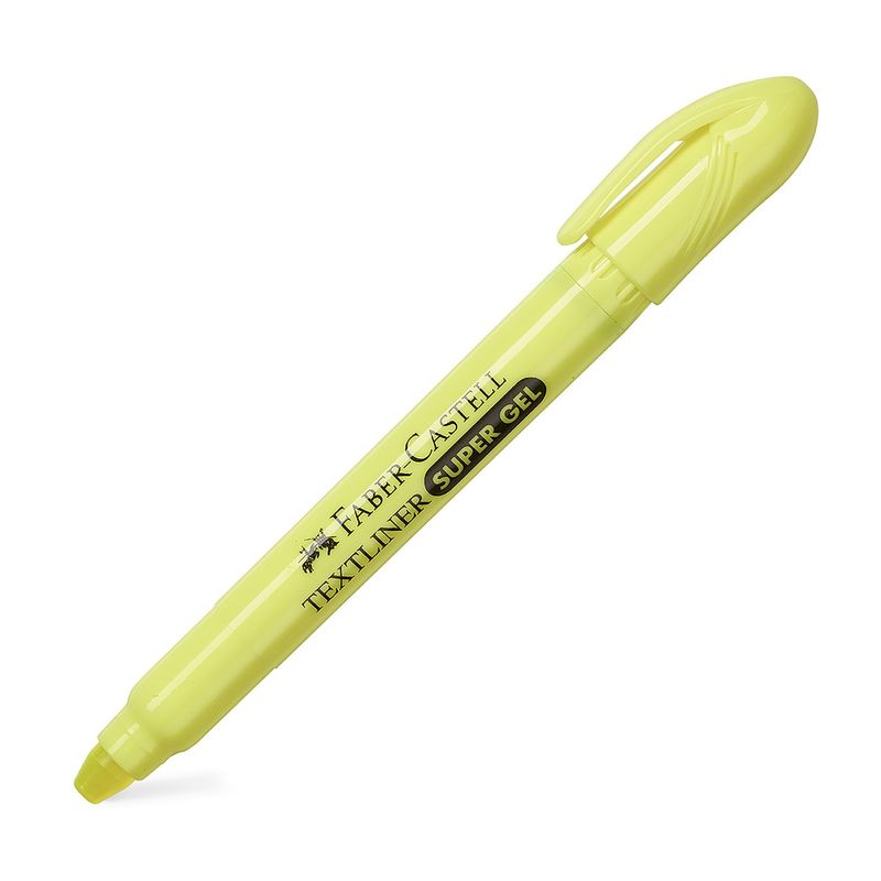 FABER-CASTELL - Resaltador Destacador Super Gel 1557 Faber-Castell Amarillo