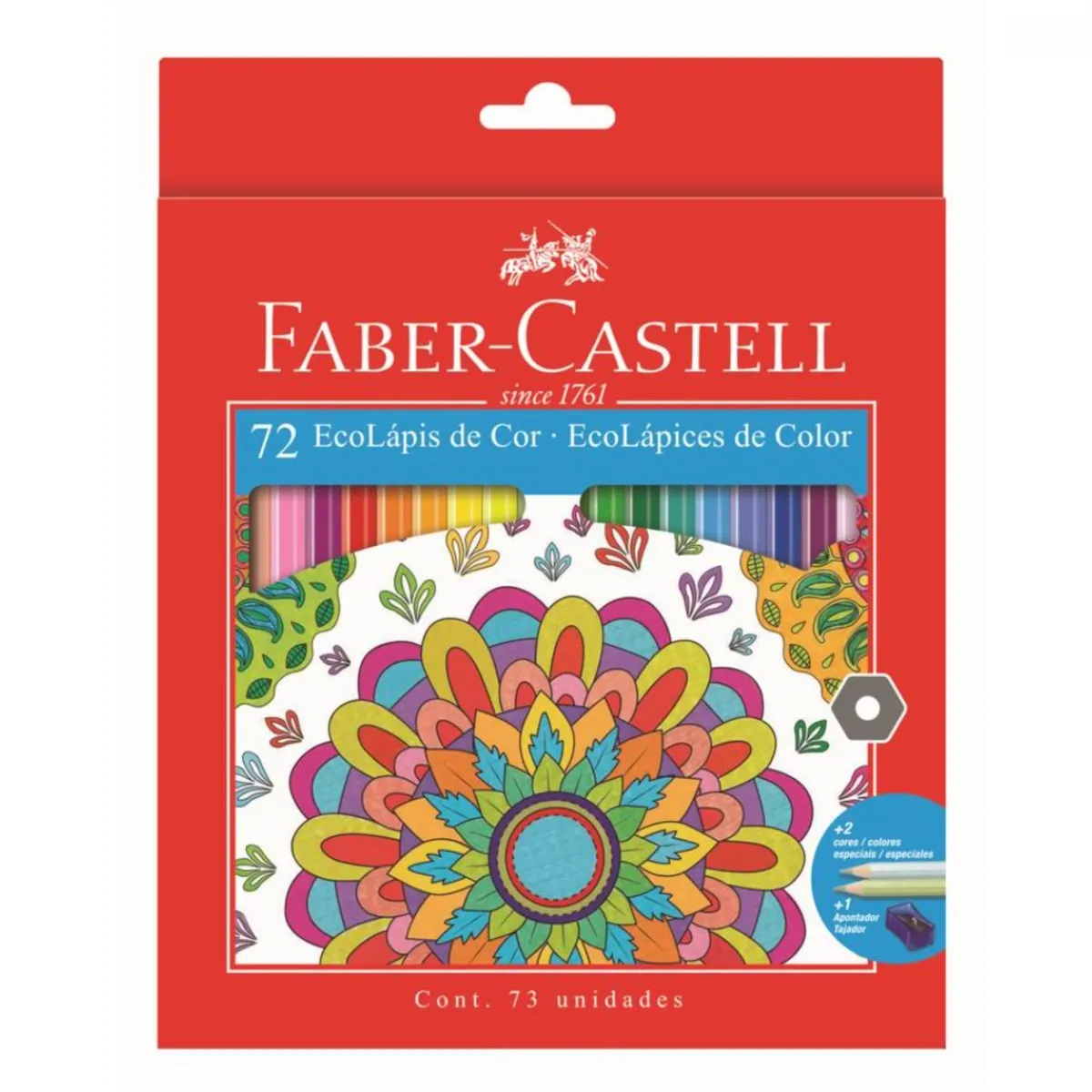 FABER-CASTELL - Lápices de Color Faber-Castell x72 Colores + Sacapuntas