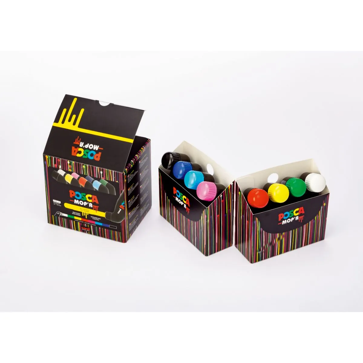 UNI POSCA - Set Marcadores POSCA Mop'r PC-22 8 Colores
