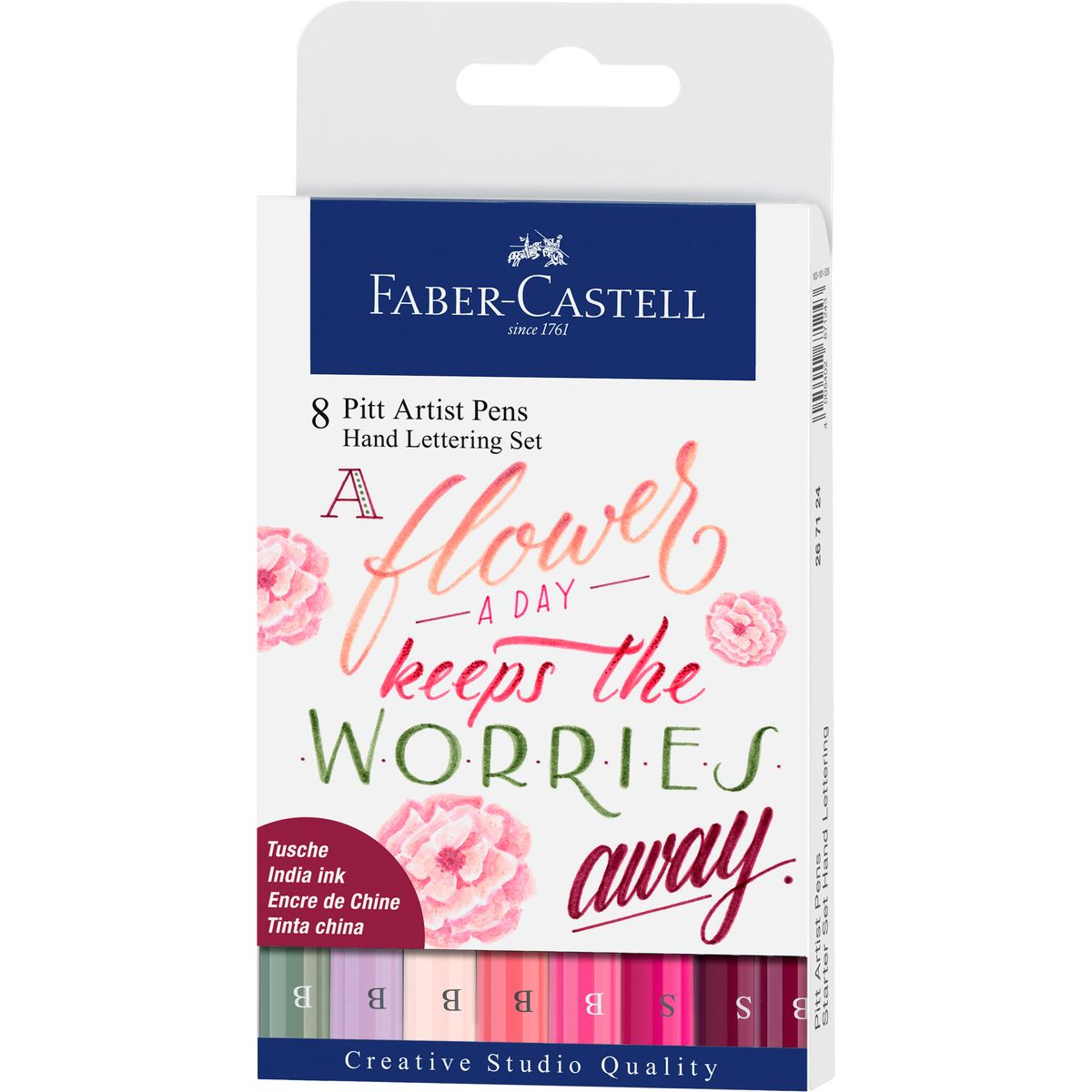 FABER-CASTELL - Marcador Lettering Tonos Rosas Faber-Castell x8 uds.