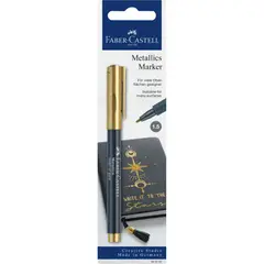 FABER-CASTELL - Marcador Multisuperficie Metallics Dorado