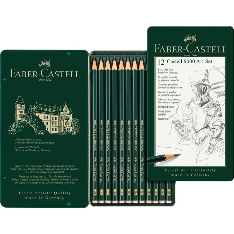 FABER-CASTELL - Lápiz Grafito Castell 9000 Arte Faber-Castell x12 uds.