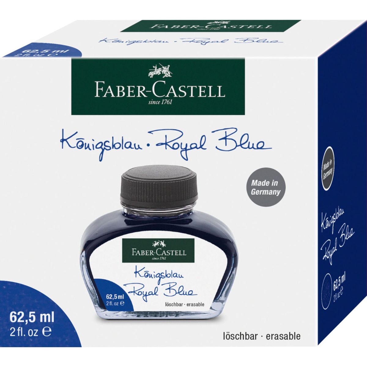 FABER-CASTELL - Tintero Faber Castell Color Azul 62,5 ml
