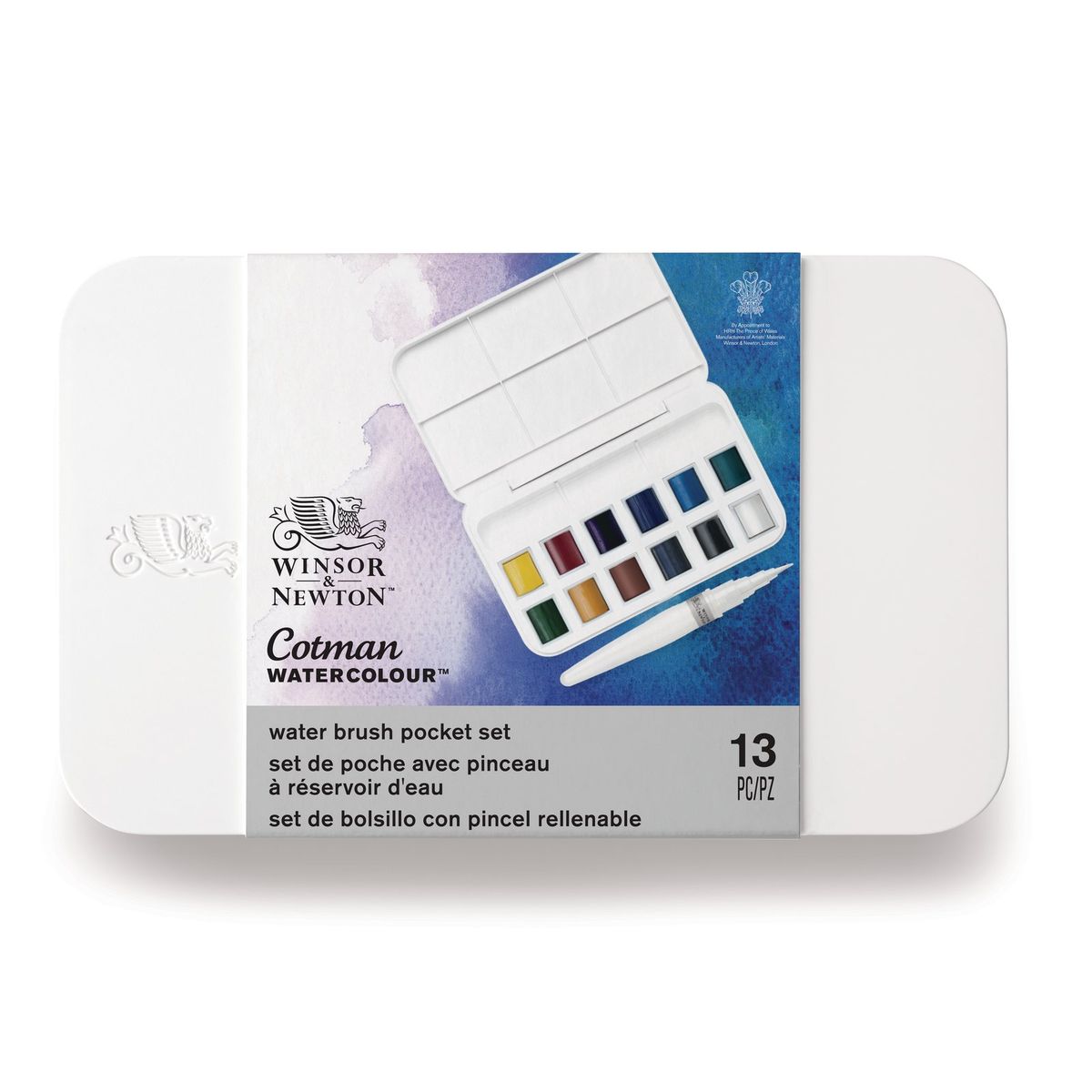 WINSOR AND NEWTON - Acuarela Cotman Winsor & Newton Set 12 Colores + Pincel
