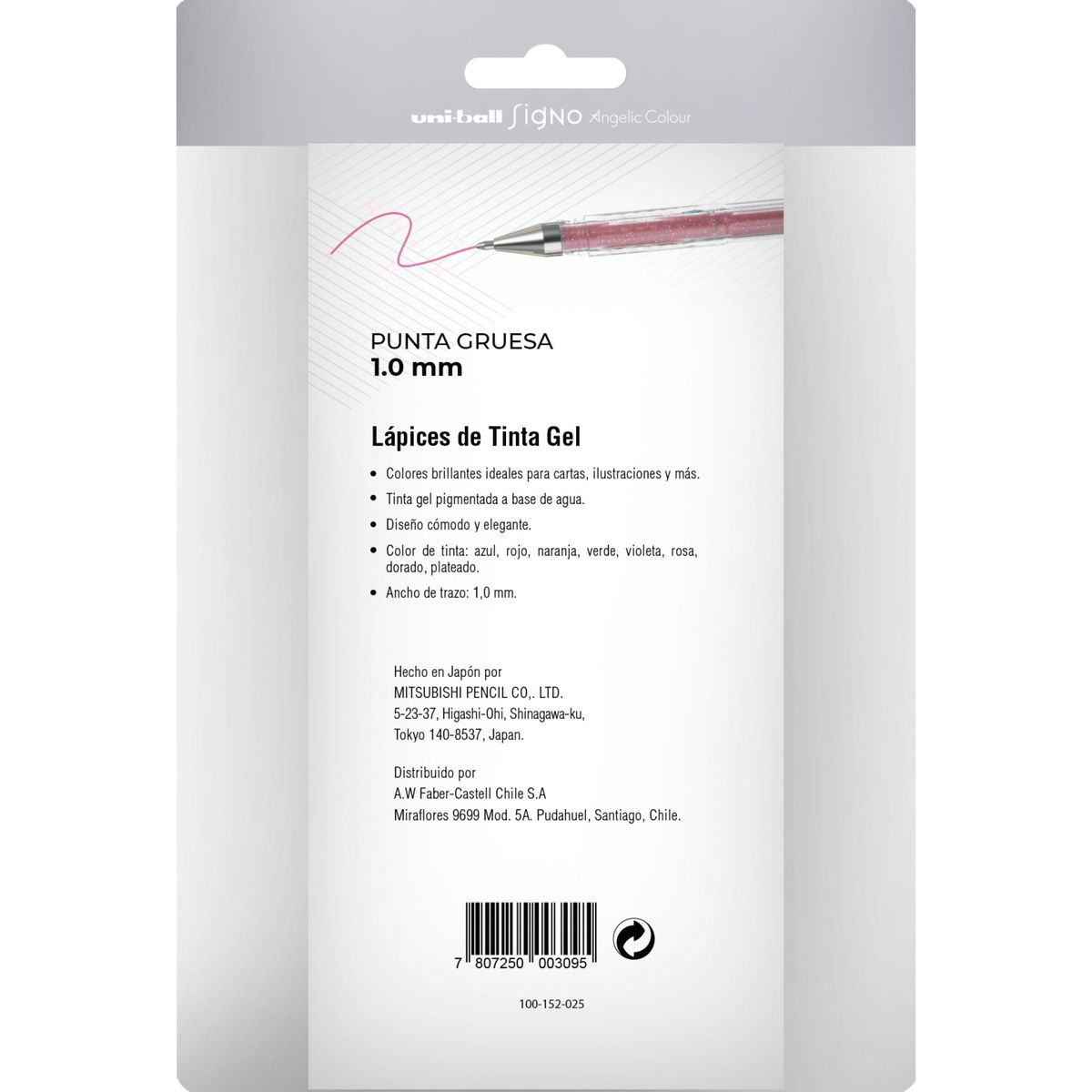 UNI BALL - Lápices Gel Uniball Signo-120 x8 Colores Brillantes