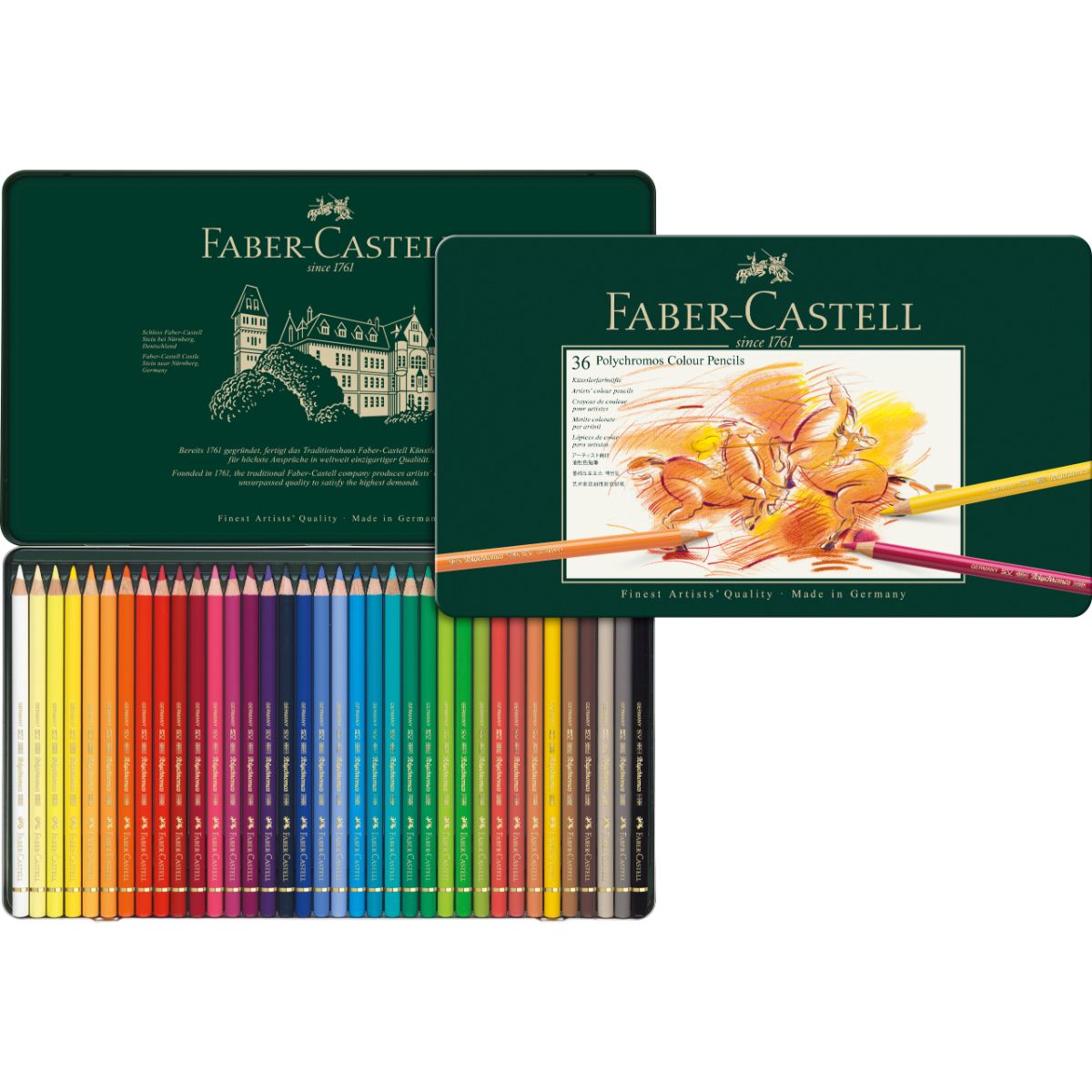 FABER-CASTELL - Lata EcoLápices Polychromos Faber-Castell x36 Colores