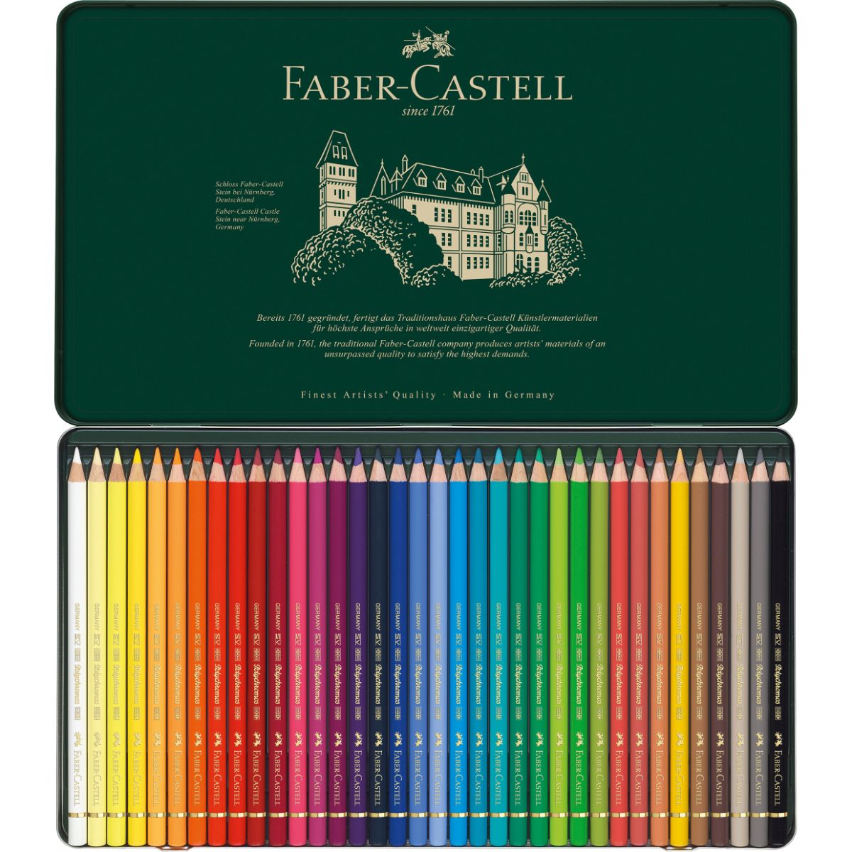 FABER-CASTELL - Lata EcoLápices Polychromos Faber-Castell x36 Colores