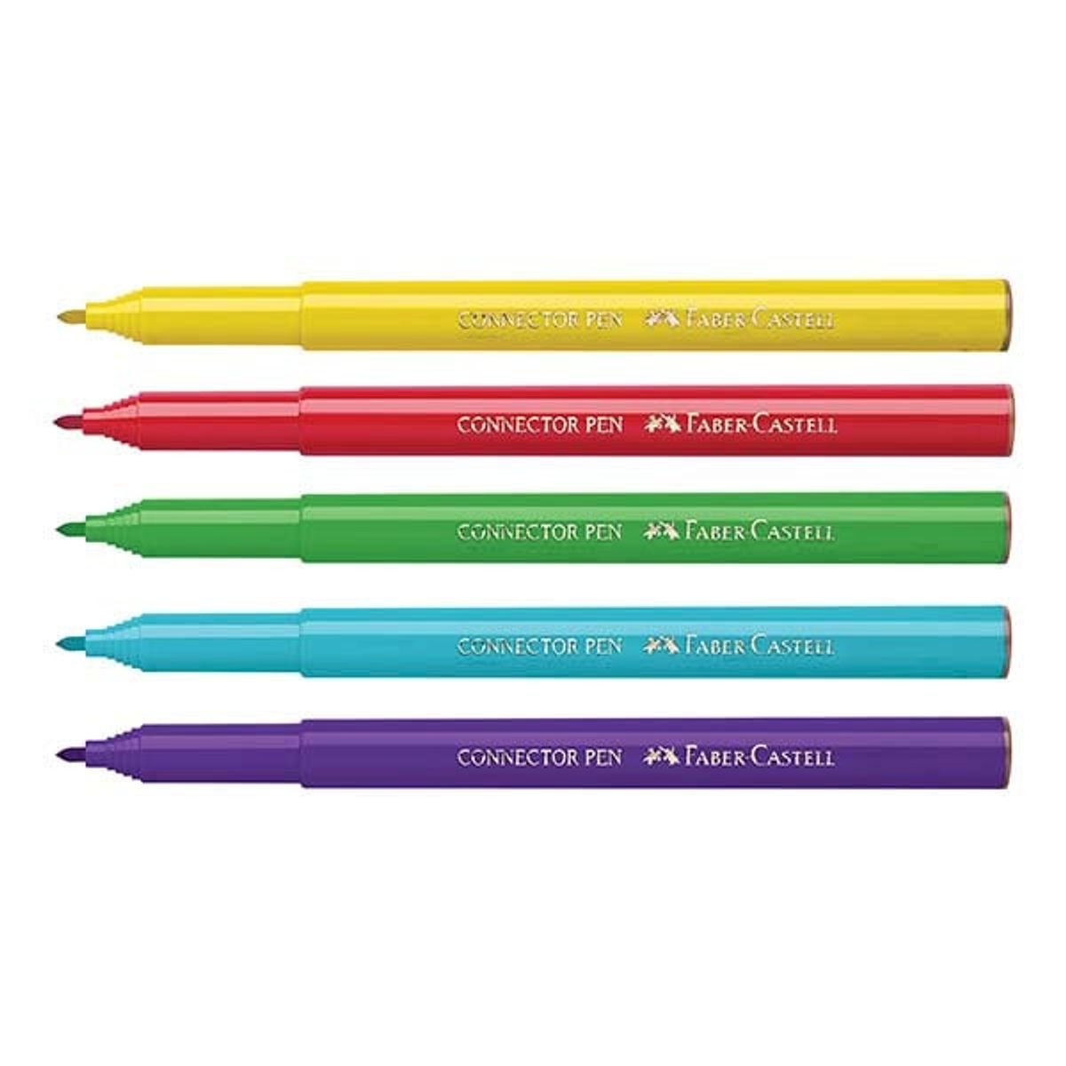 FABER-CASTELL - Marcadores Connector Bus Escolar Faber-Castell x20 Colores
