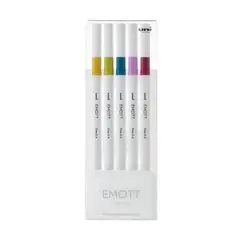 UNI BALL - Set Tiralíneas Uniball Emott PEM-SY N°8 x5 Colores
