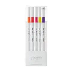 UNI BALL - Set Tiralíneas Uniball Emott PEM-SY N°2 x5 Colores