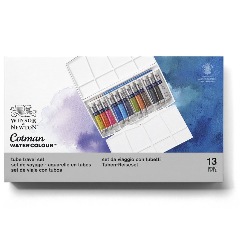 WINSOR AND NEWTON - Acuarela Cotman winsor & Newton 12 Medio Godet Paint Plus