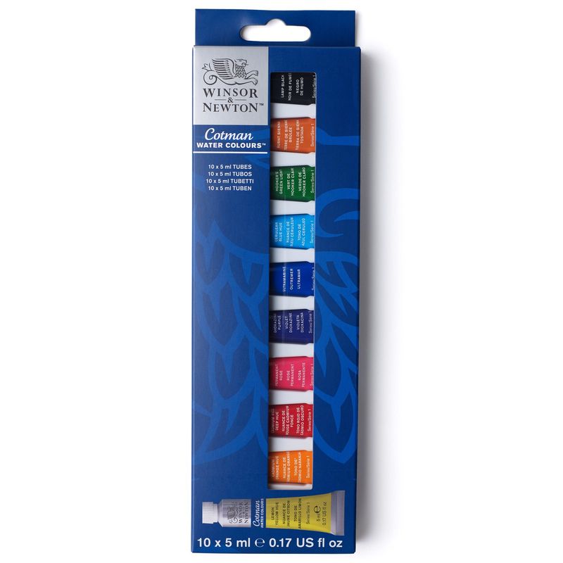 WINSOR AND NEWTON - Set Inicial Acuarela Cotman Winsor & Newton 10x5ml