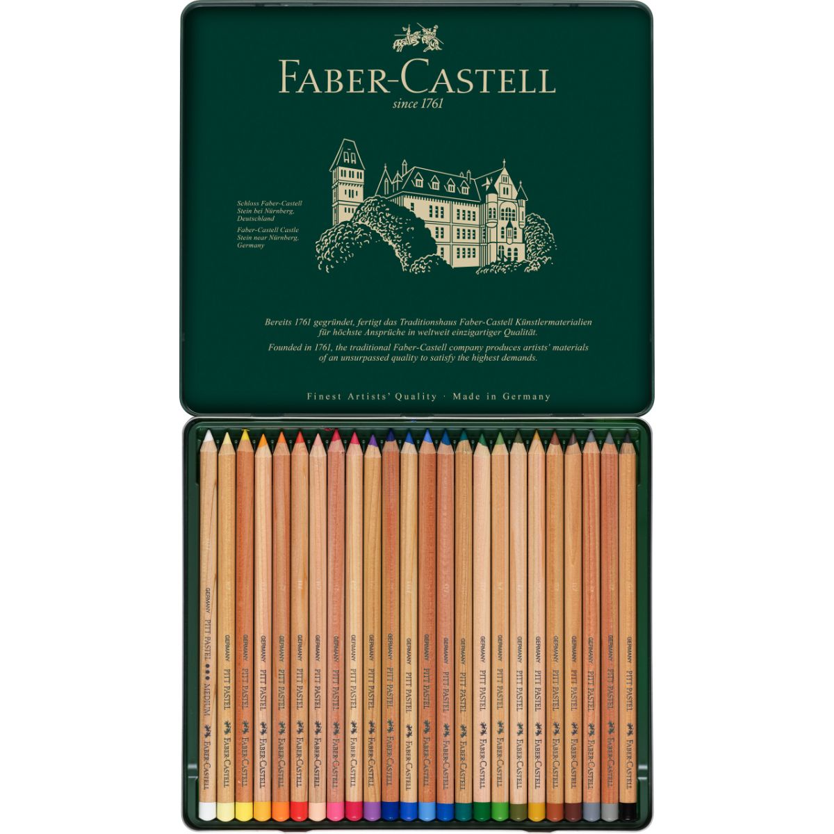 FABER-CASTELL - Lápiz Pitt Pastel Estuche Faber-Castell x24 Colores