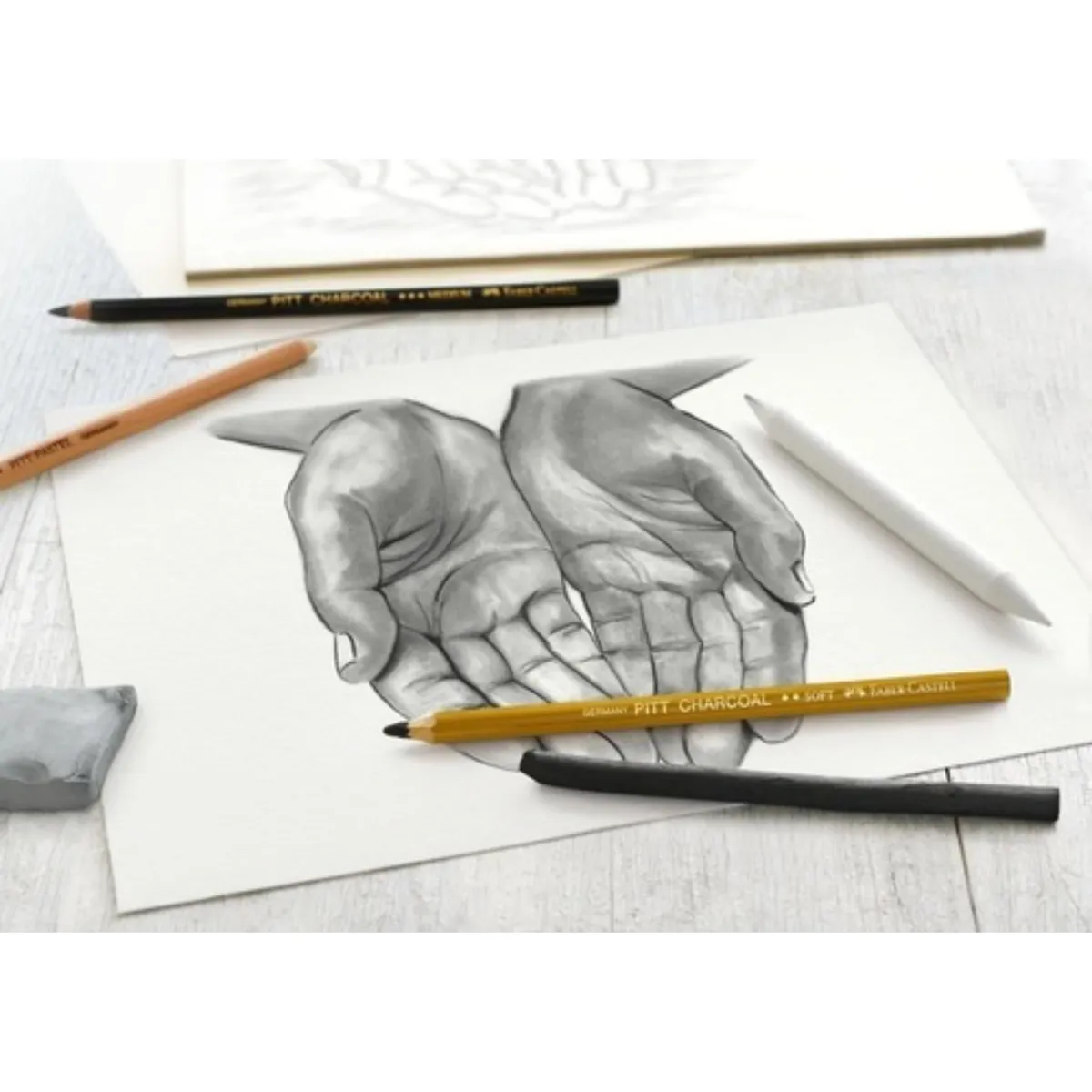 FABER-CASTELL - Set De Dibujo Carbones Faber-Castell 7 Piezas