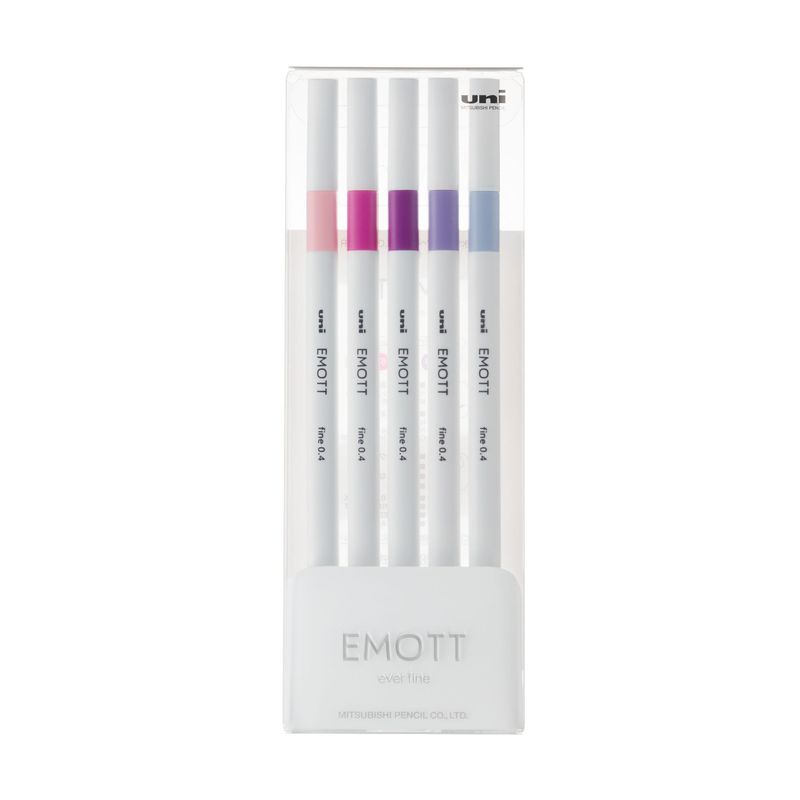 UNI BALL - Set Tiralíneas Uniball Emott PEM-SY N°7 x5 Colores
