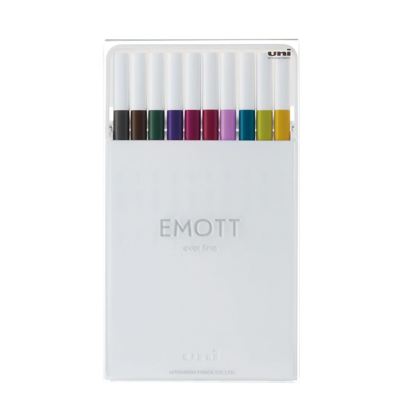 UNI BALL - Set Tiralíneas Uniball Emott PEM-SY N°3 x10 Colores