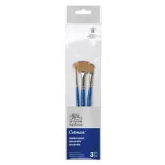 WINSOR AND NEWTON - Set 3 Pinceles Cotman Winsor & Newton Mango Corto V3