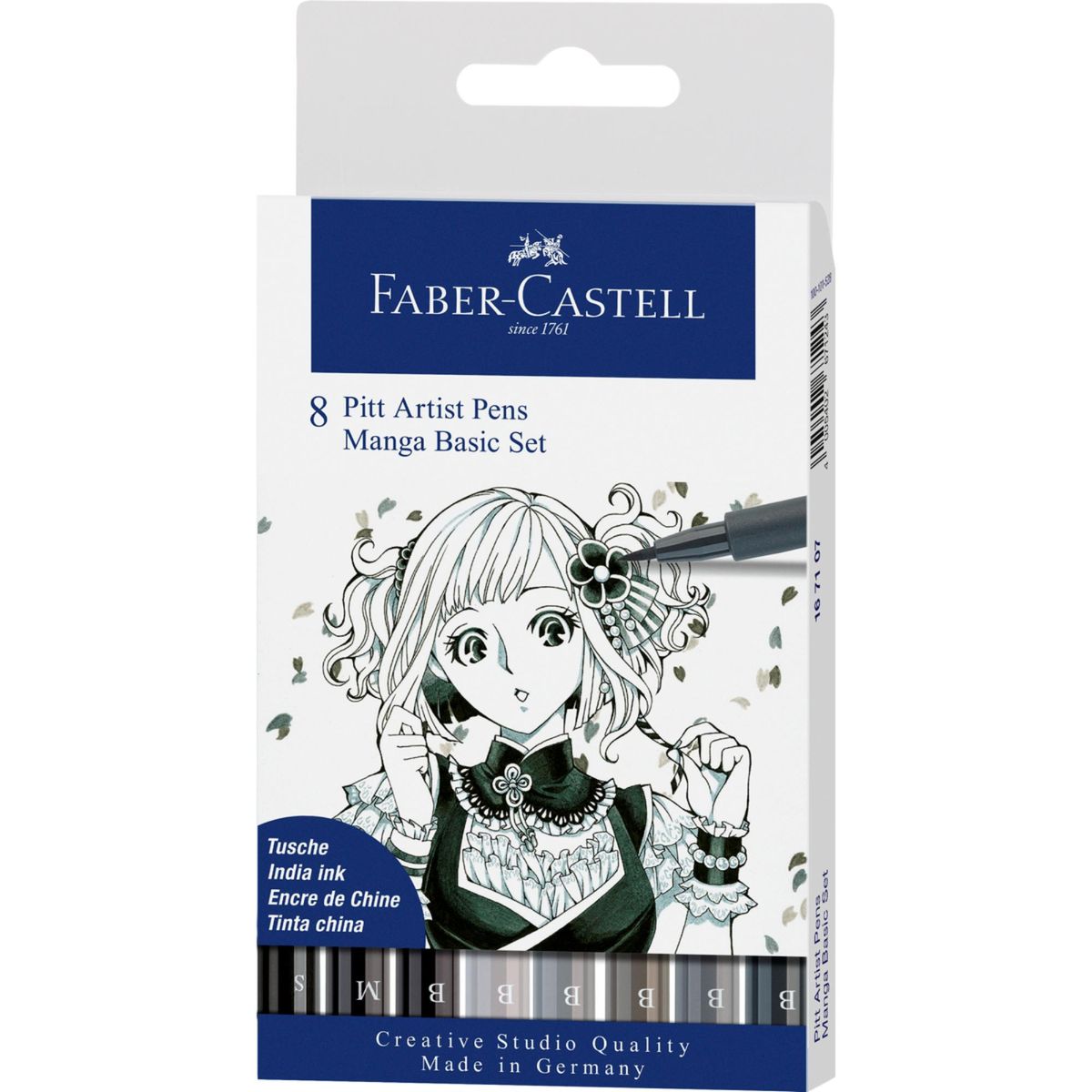 FABER-CASTELL - Rotuladores Pitt Artist Pen Manga Faber-Castell x8 uds.