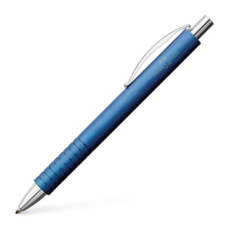 FABER-CASTELL - Bolígrafo Essentio Faber-Castell Aluminio B Color Azul