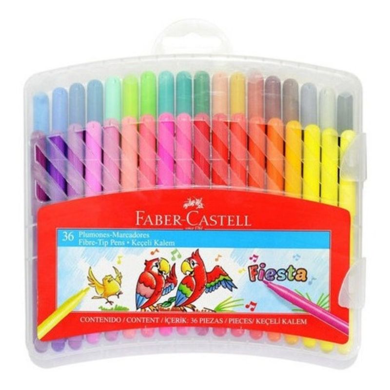 FABER-CASTELL - Marcadores Escolares Faber-Castell x36 Colores