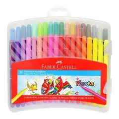 FABER-CASTELL - Marcadores Escolares x36 Colores