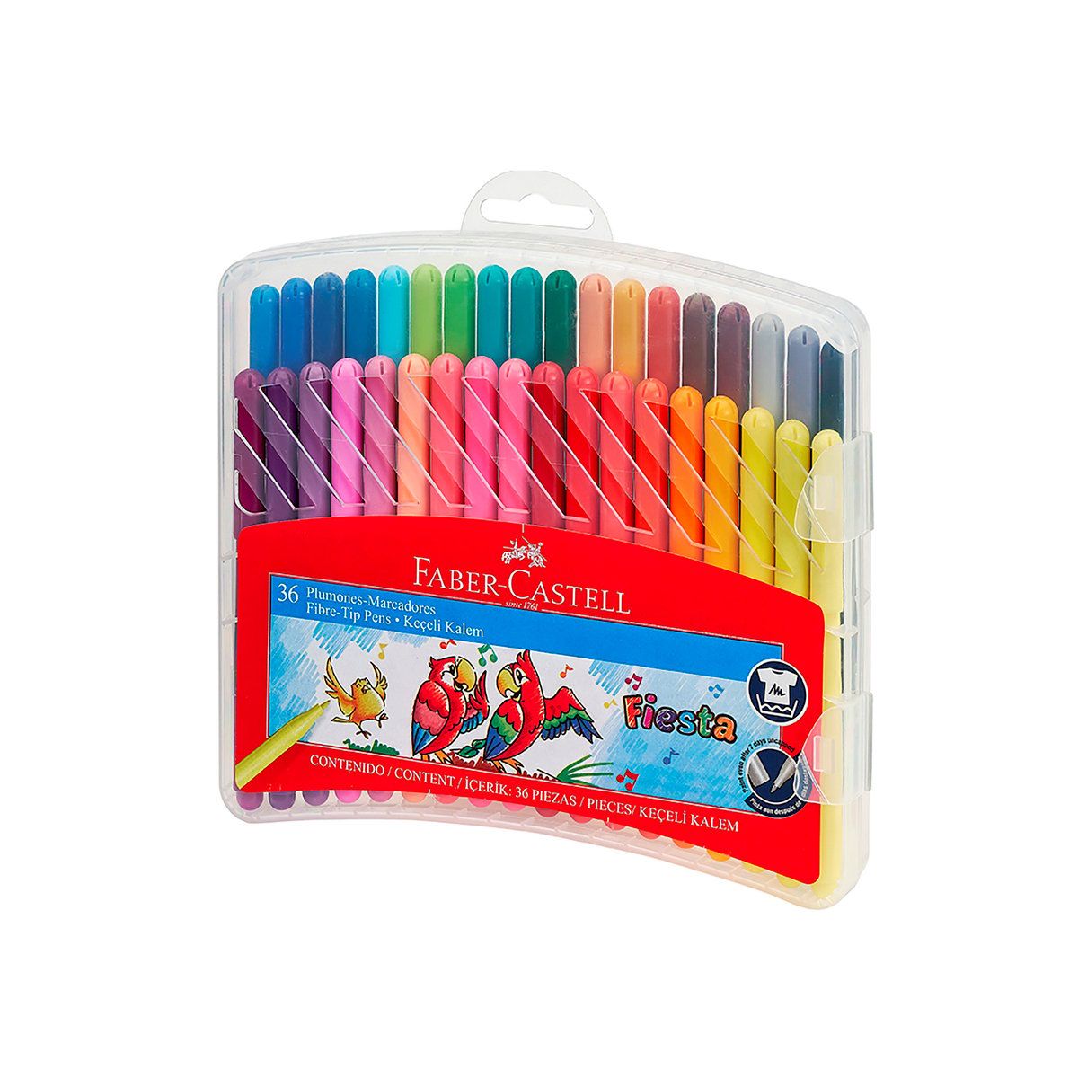 FABER-CASTELL - Marcadores Escolares Faber-Castell x36 Colores