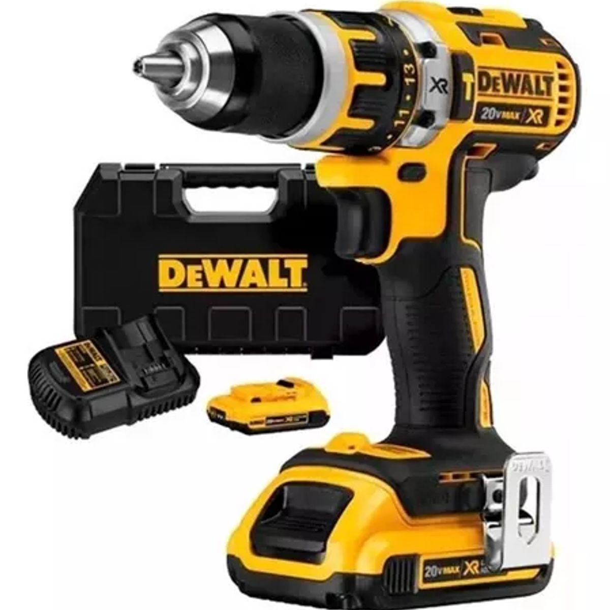 DEWALT - Taladro  Dewalt Atornillador Percutor DCD796  D2 13mm + 2 Bat