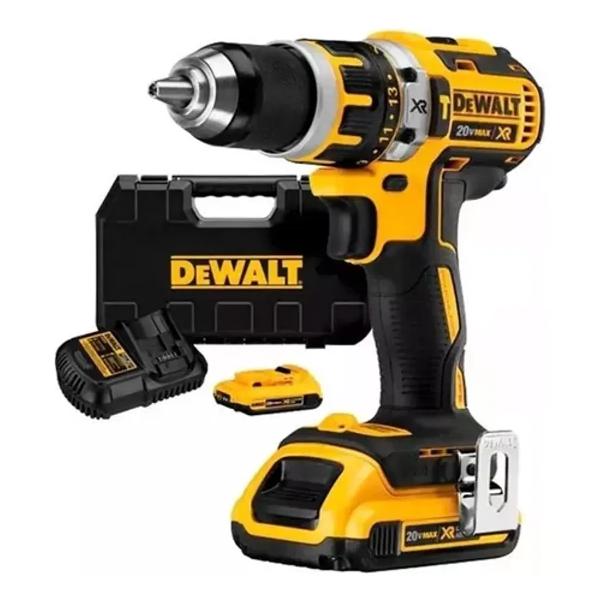 DEWALT - Taladro  Dewalt Atornillador Percutor DCD796  D2 13mm + 2 Bat