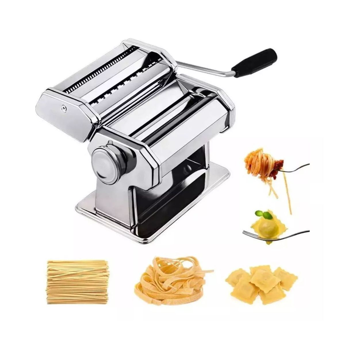 GENERICO - Maquina Amasadora Y Cortadora Pastas 18 Cm