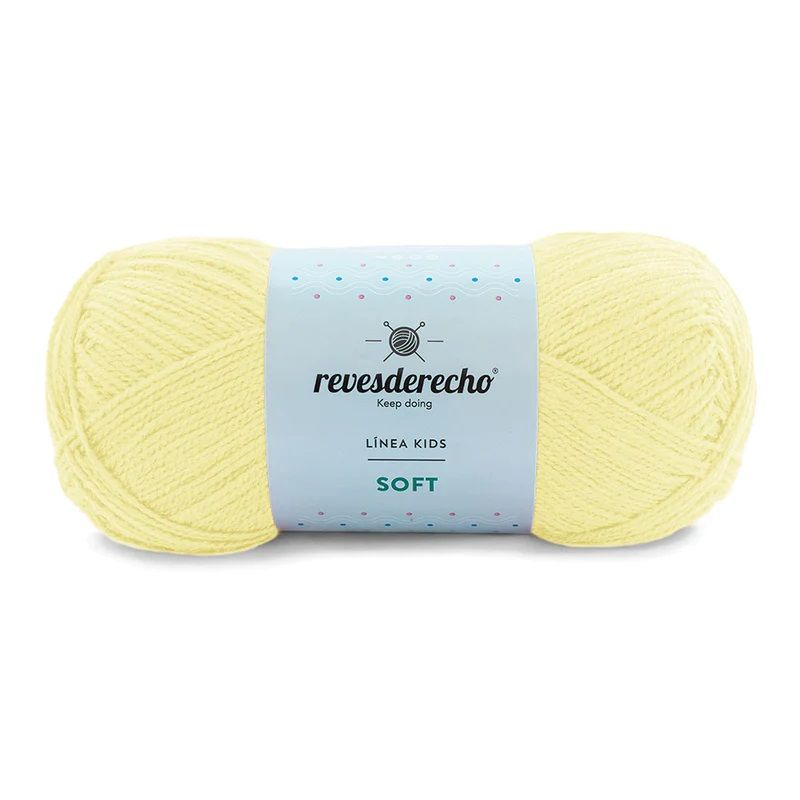 REVESDERECHO - Lana Soft 100grs - Amarillo Pato 0005