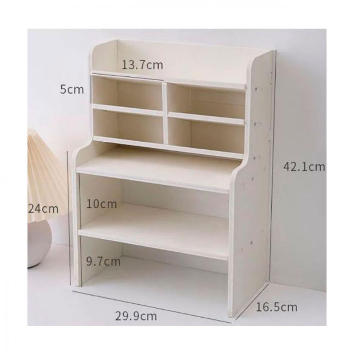 GENERICO - Mueble Organizador 8 Compartimentos Blanco - 42cm de Alto