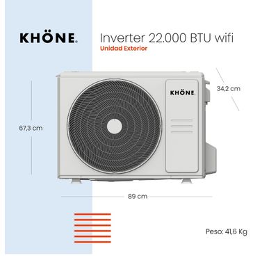 Imagen 2 del producto Aire acondicionado tipo split de 22000 btu Inverter