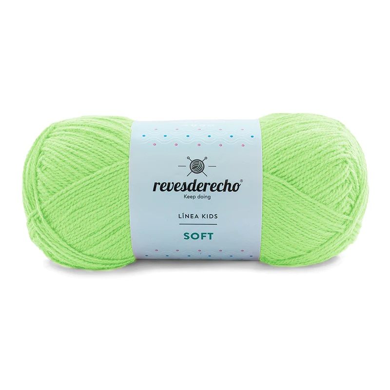 REVESDERECHO - Lana Soft 100grs - Verde Menta 0011
