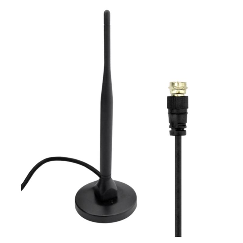GENERICO - Antena Coaxial HD Magnetica y Cable de 3 Metros