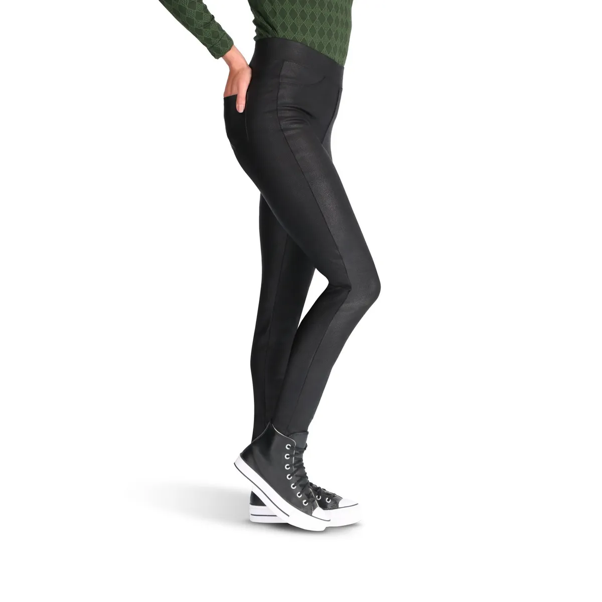 CAFFARENA - Legging Viscosa Mujer skinny Caffarena