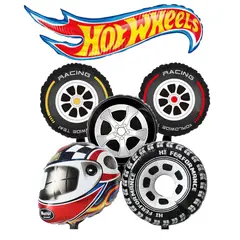 GENERICO - Set de Globos hotwheels aluminio Decorativo
