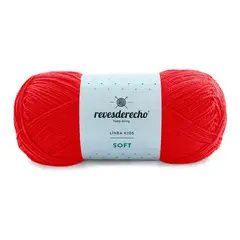REVESDERECHO - Lana Soft 100grs - Rojo Fuego 0811