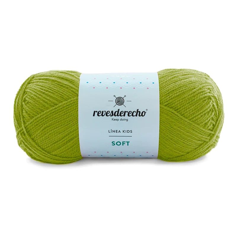 REVESDERECHO - Lana Soft 100grs - Verde Pistacho 0439
