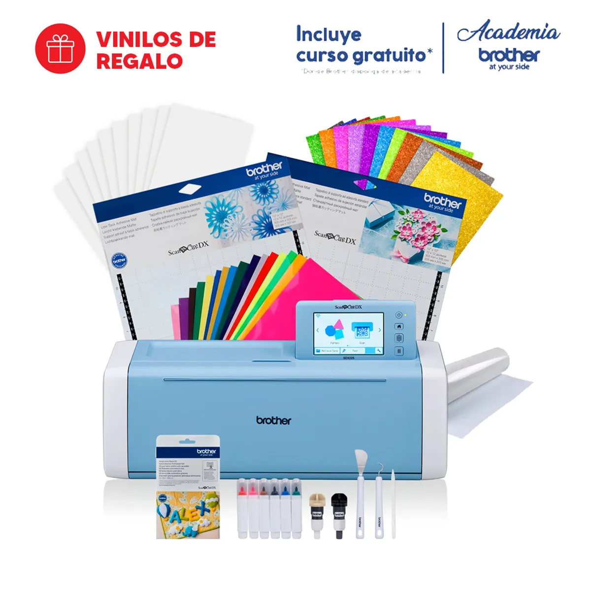 BROTHER - Kit ScanNCut Brother 225+ Kit cuchilla automática rotativa para telas + regalos
