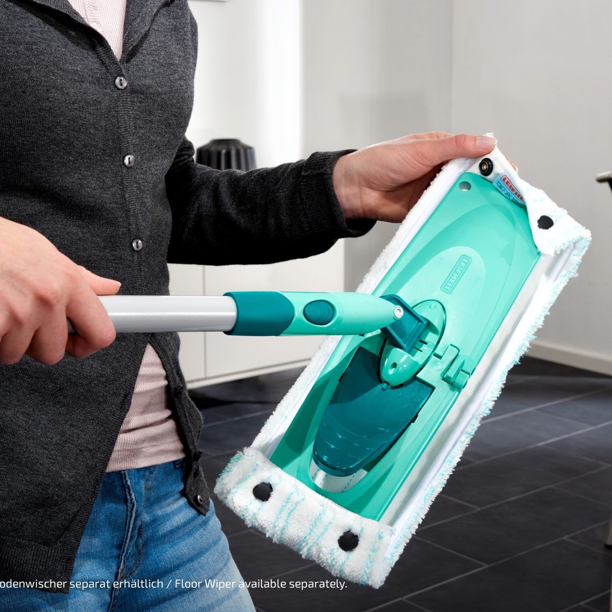 LEIFHEIT - Repuesto micro duo de mopa plana 52050 con broches