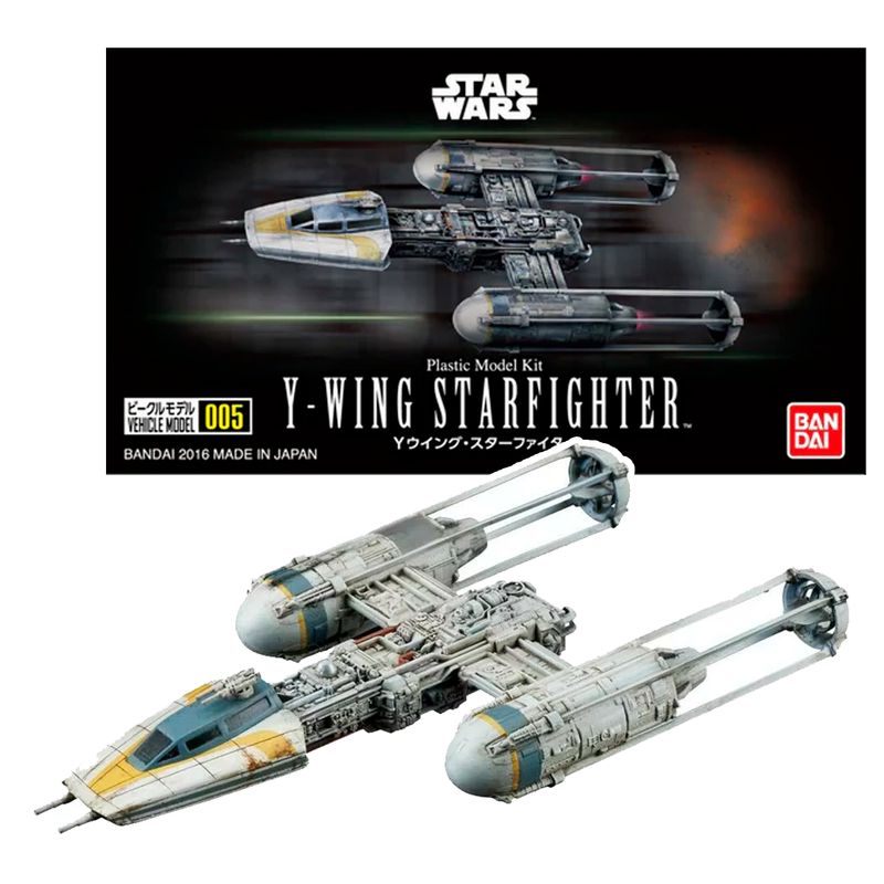 BANDAI - MODEL KIT STAR WARS Y WING STARFIGHTER 005 BANDAI