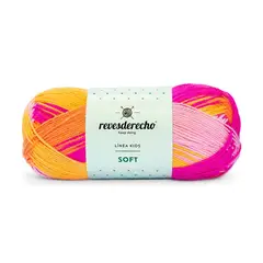 REVESDERECHO - Lana Soft Mix 100grs - Naranjo 0070
