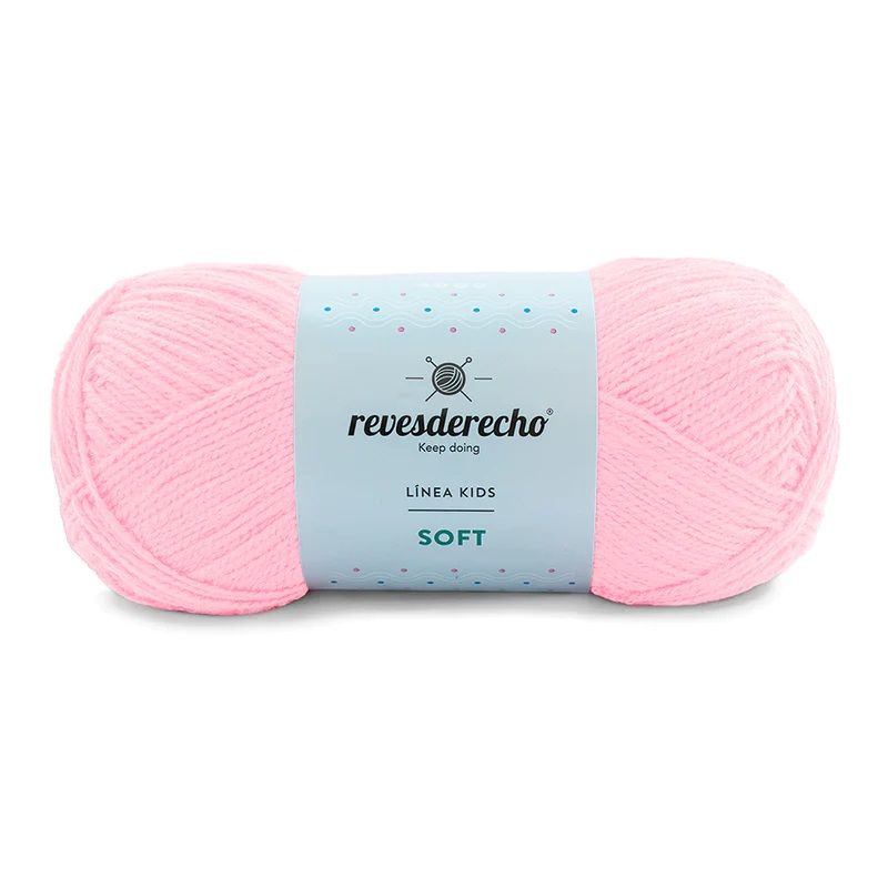 REVESDERECHO - Lana Soft 100grs - Rosado Palido 0734