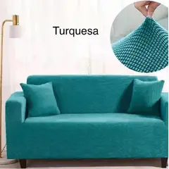 ANGELES DEL HOGAR - Fundas Para Sofa Cubresillones Texturisado cuadrille 2 cuerpos