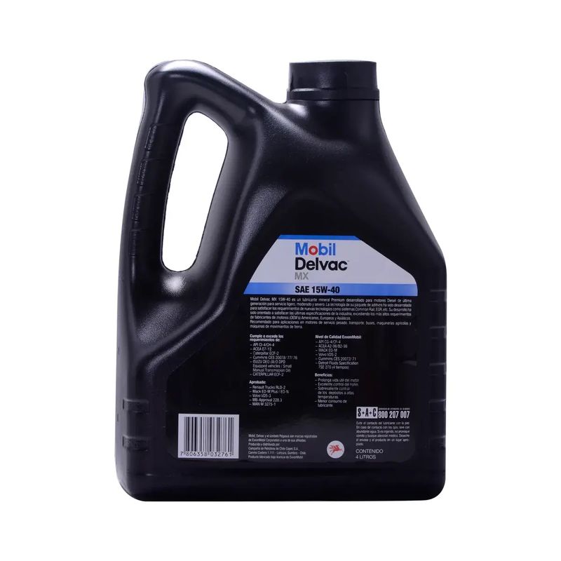 MOBIL - Aceite de Motor Mobil Delvac MX Mineral 15W40 4L
