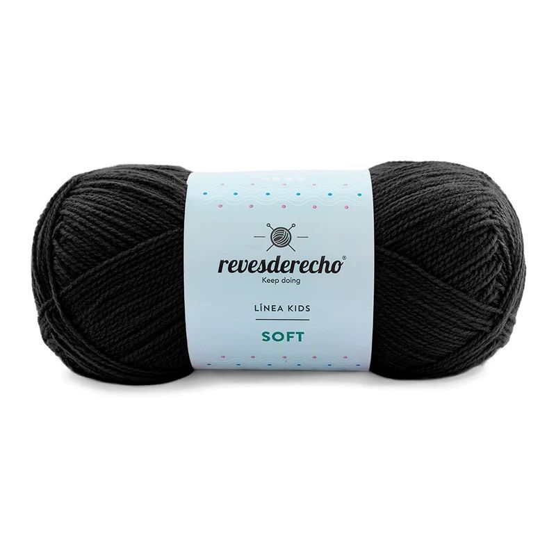 REVESDERECHO - Lana Soft 100grs - Negro 8902